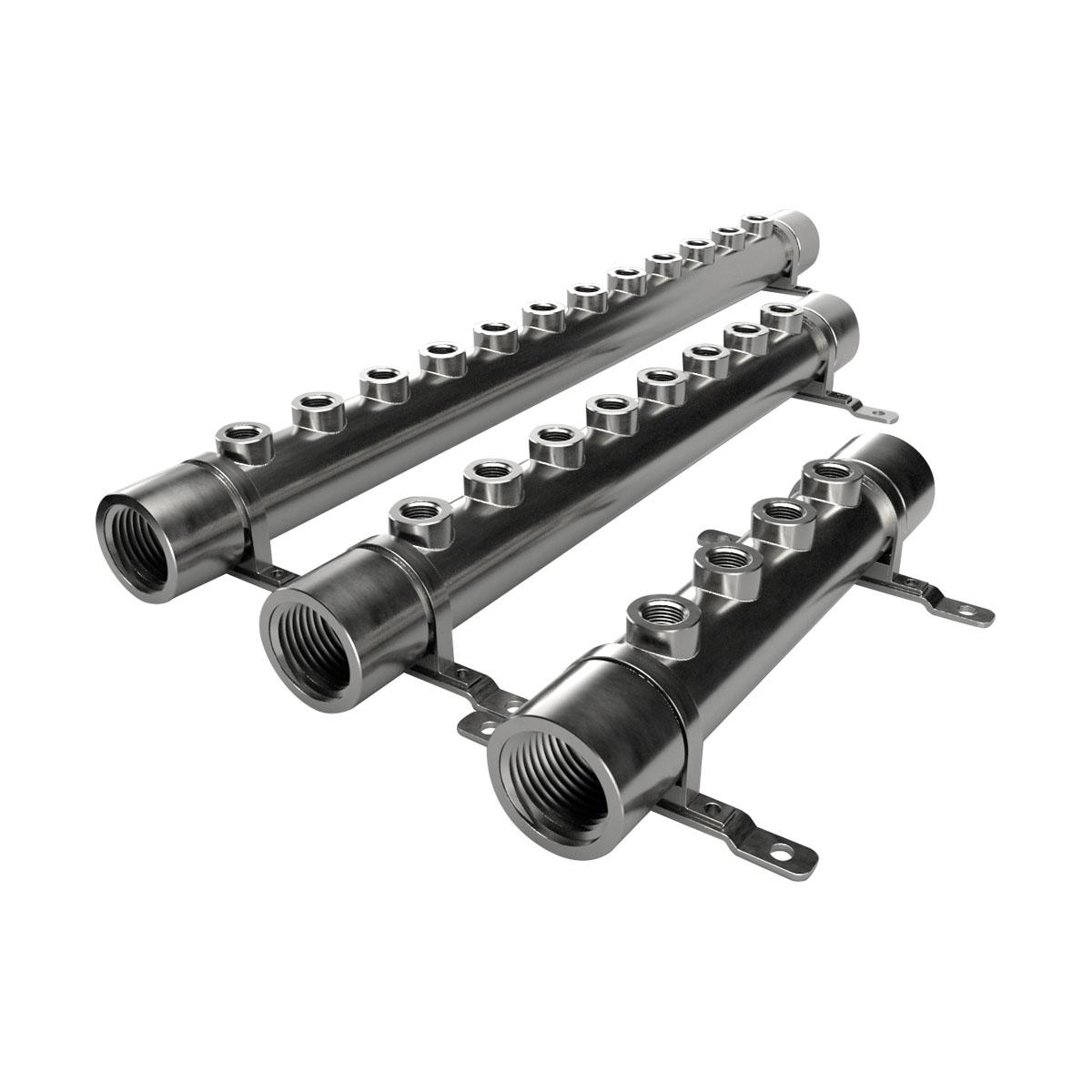 Kraftige manifolds (rustfrit stål)