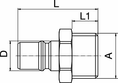 Nippel Short Version BSPP 1/2