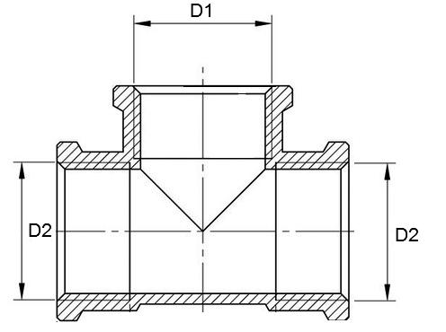 T-Connector D2: 3/4