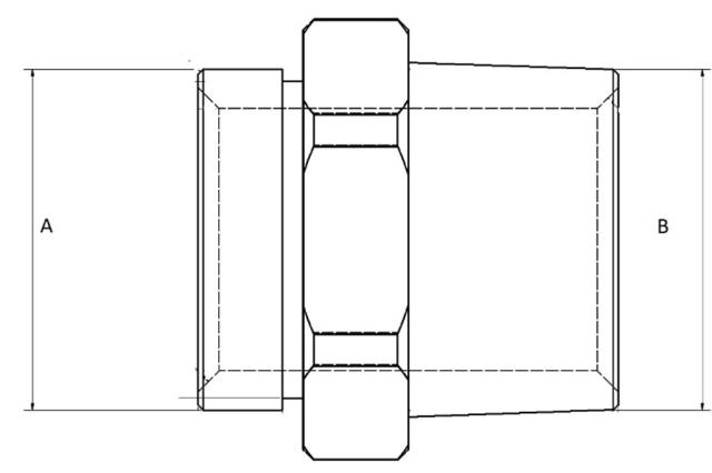 Blændprop til rustfri manifold