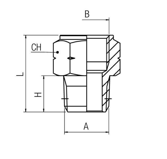 Adapter BSPP - NPT 3/8