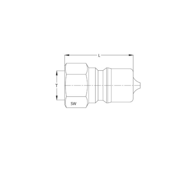 Hydraulisk nippel ISO B