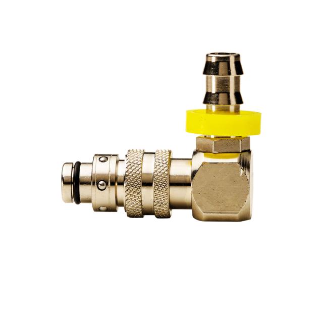 Kobling, 90° Push Lock slange studs