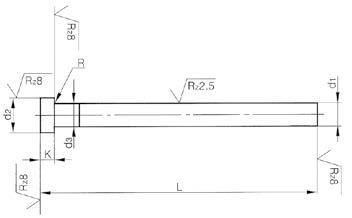 Udstøder Type AB Ø 6 X 100mm