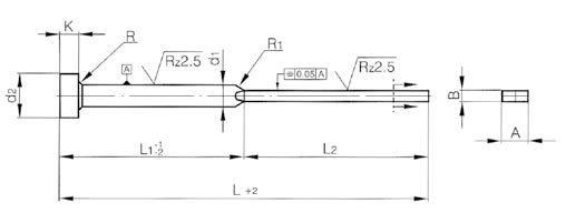 Flat Ejector - Hardened 1,2 X 4,5 X 200mm.