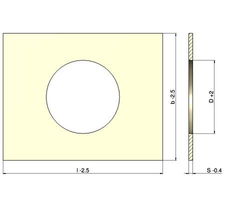 600 N/mm2 med centerhul