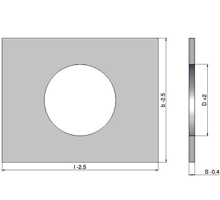 400 N/mm2 med centerhul