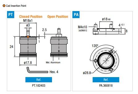 Pneumatic Piston (PT + PA)