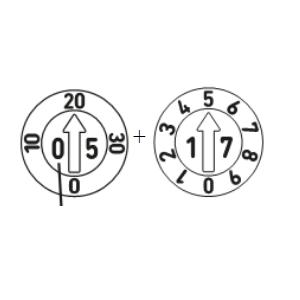 Type L + E (day, month + year)