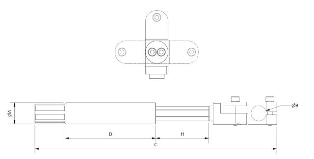 Griber Aflaster Glat (ikke rorterbar) Justerbar Clamp