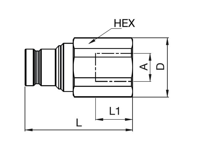 Hydraulic Plug Female Thread